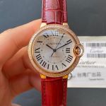 Cartier Blue Balloon 36MM Automatic Movement Women Cartier replica watches online USA